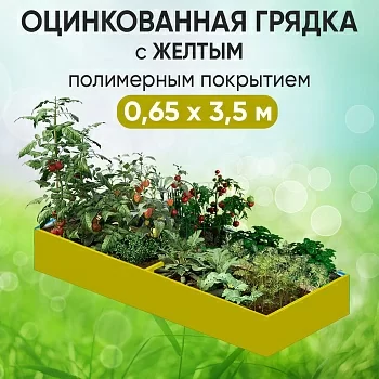 Грядка желтая (0,65 х 3,5)